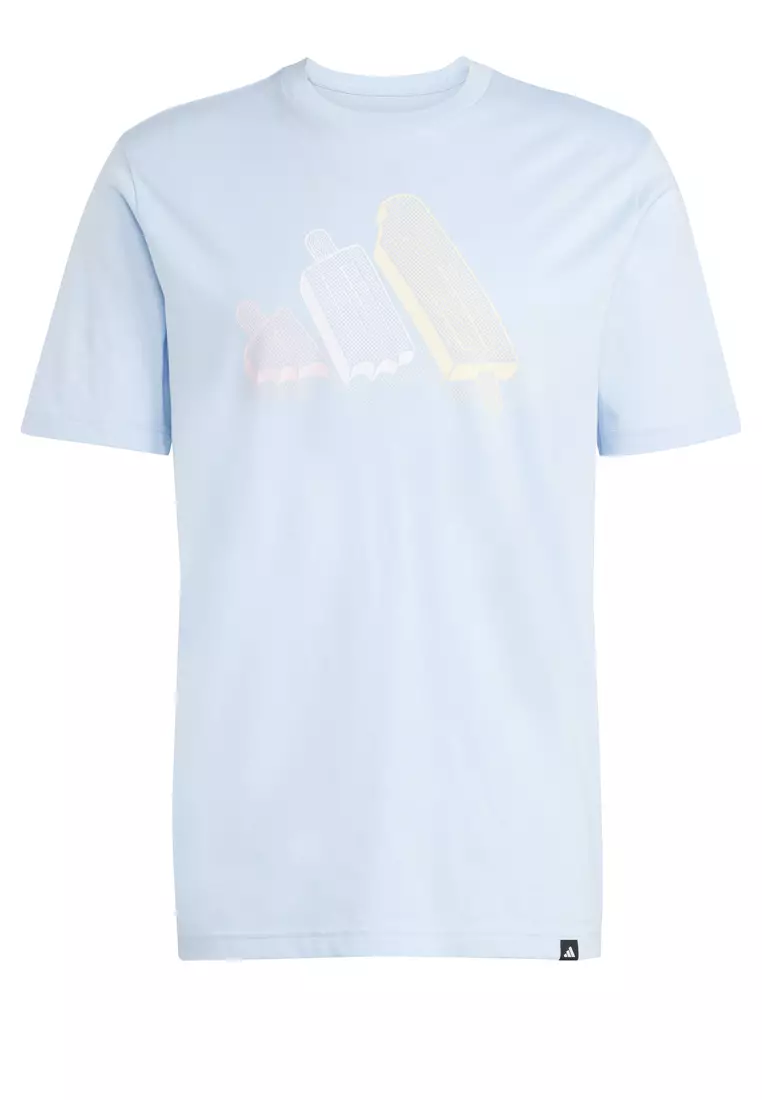 【Adidas Originals】 Lounge アイス グラフィックTシャツ adidas Lounge Ice Graphic T-Shirt / White | JD Sports