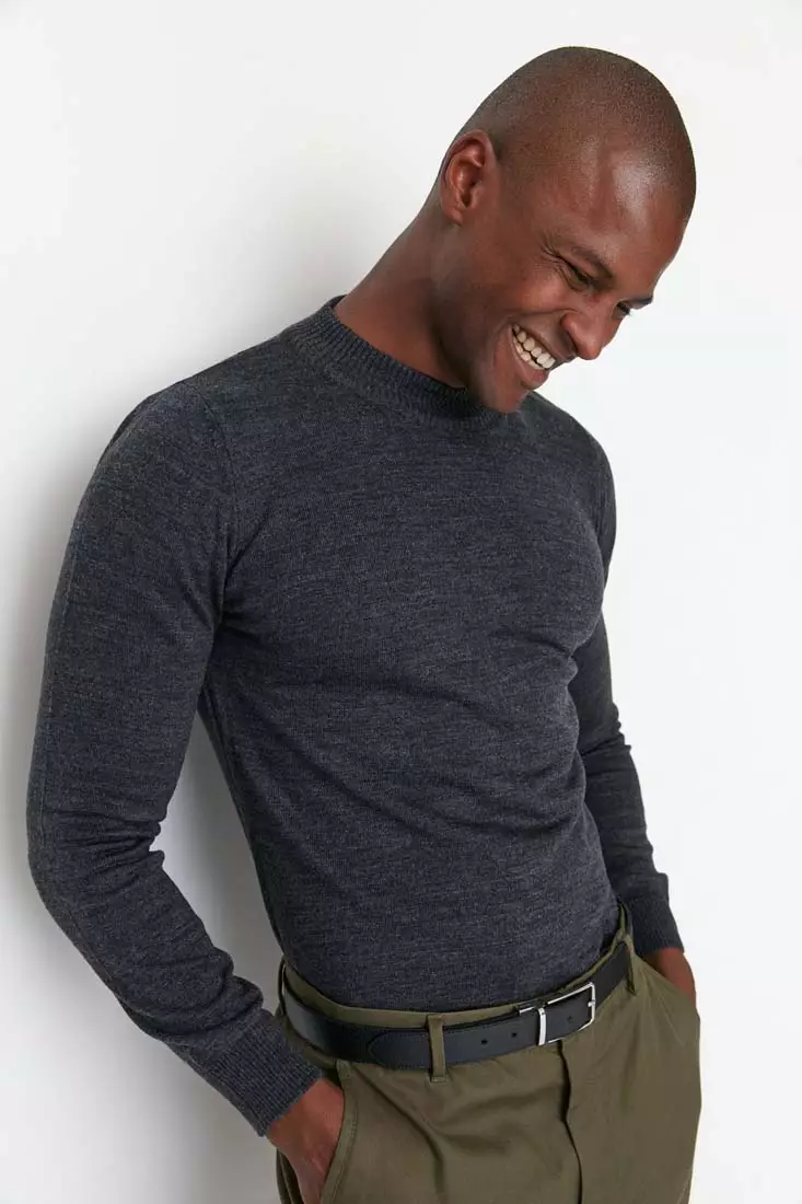 Half turtleneck men discount