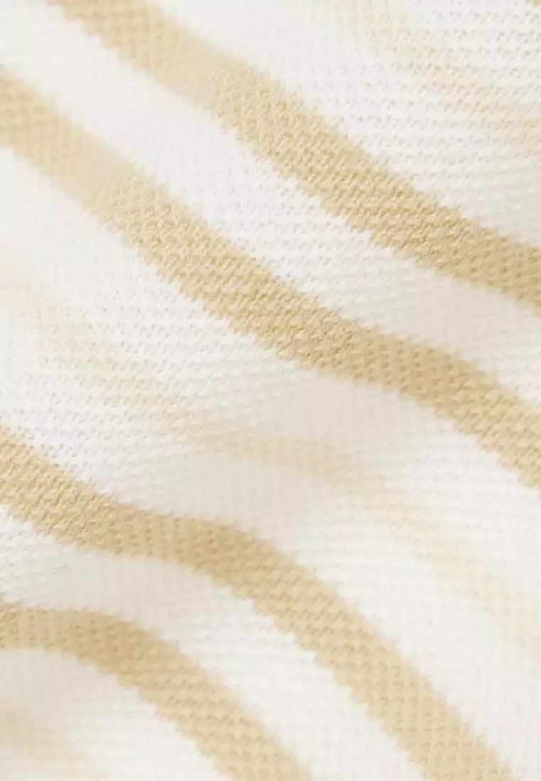 Classic Fit Striped Petit Pique Polo Shirt