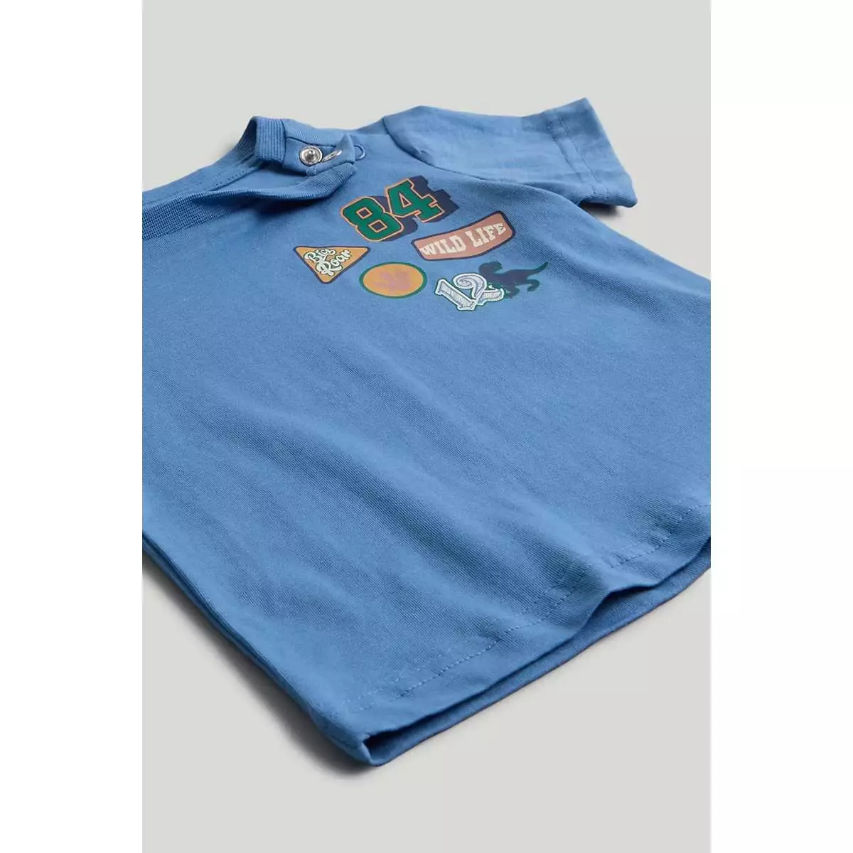 Mothercare Badge T-Shirt - Kaos Bayi Laki-laki (Biru)