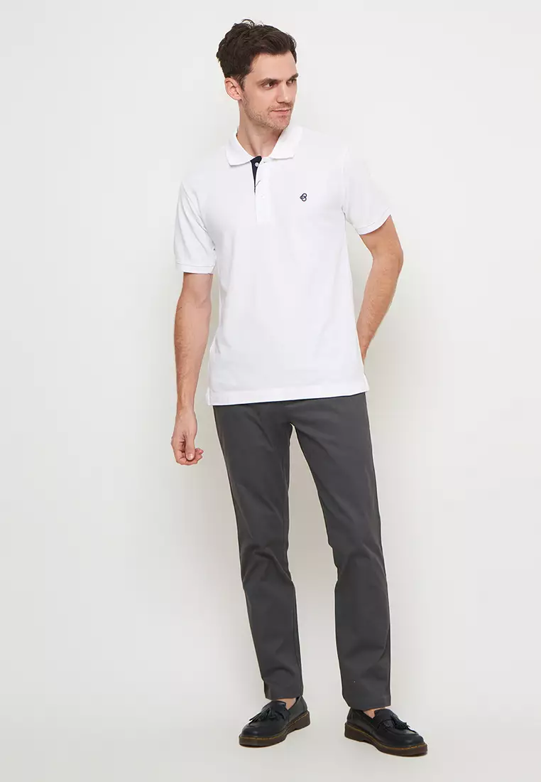 Byford Men Polo Shirt White -WBYPS02SSWHT