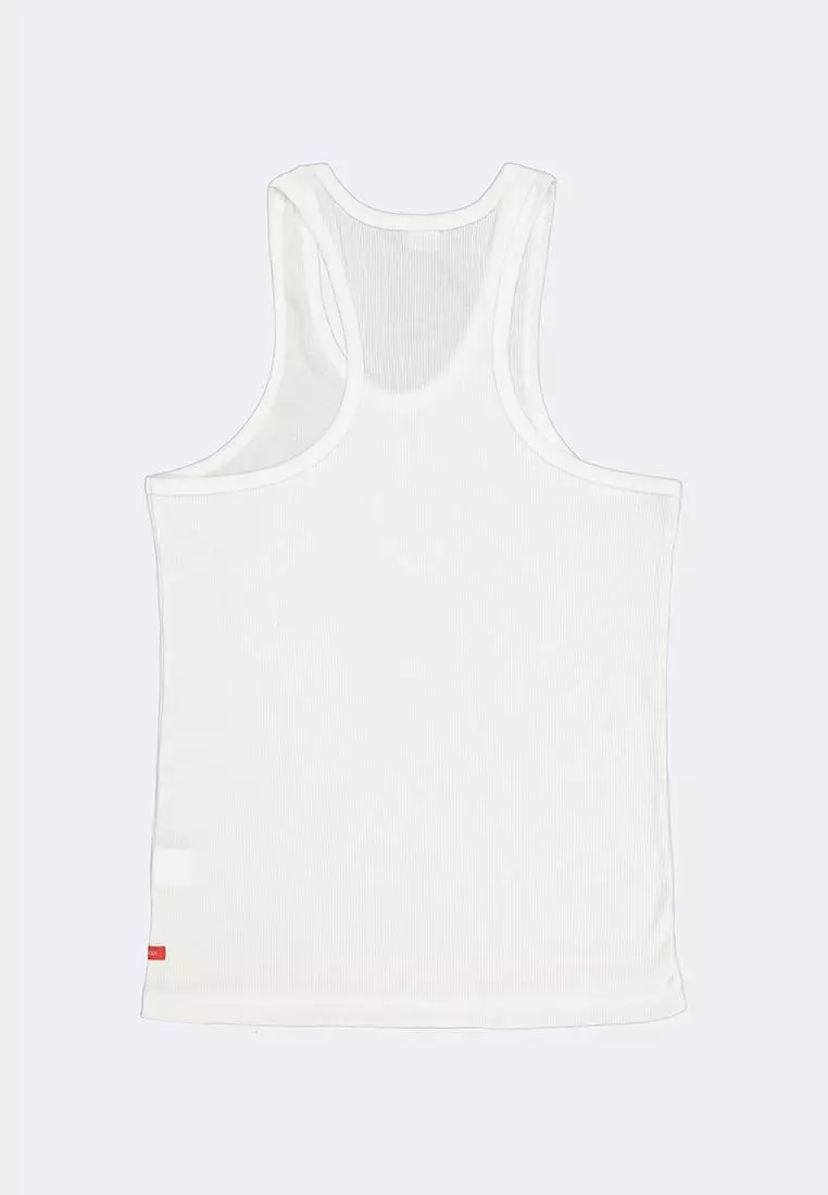 Men's Ribbed Racer Back Tank Top