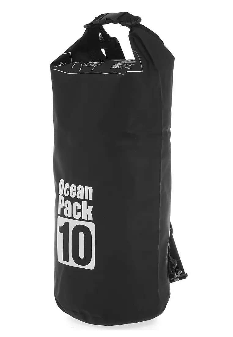 Bloosh Outdoor Waterproof Bucket Dry Bag Kapasitas 10L Material PVC ORIGINAL - Black
