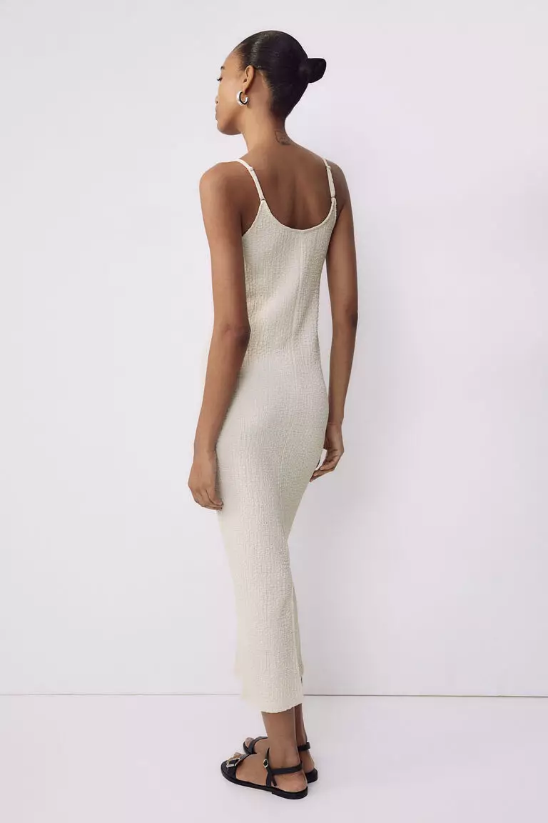 Jual H&M Crinkled jersey dress Original 2024 ZALORA Indonesia