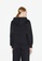 Sisley black Oversized sweatshirt with hood B7234AA20550ECGS_4