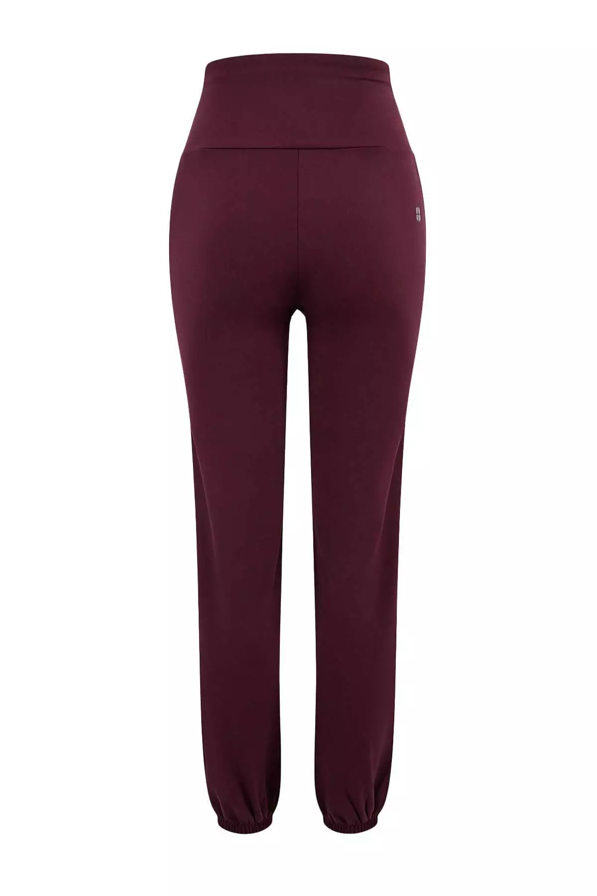 Plum Brushed Soft Fabric Reflector Printed Sports Knitted Matchable Sweatpants Thmss25Ea4