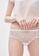 Celessa Soft Clothing White Wedding - Mid Rise Sexy Mesh Bowknot Hipster Panty 1F3CDUSF269CB5GS_3