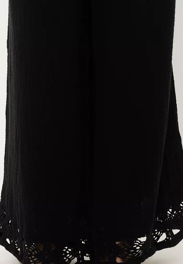 Woven Wide Leg Beach Pants - Asia Fit