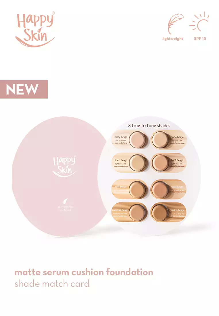 Discount on Happy Skin  shoes - SKU: Matte Serum Cushion Foundation Shade Match Card