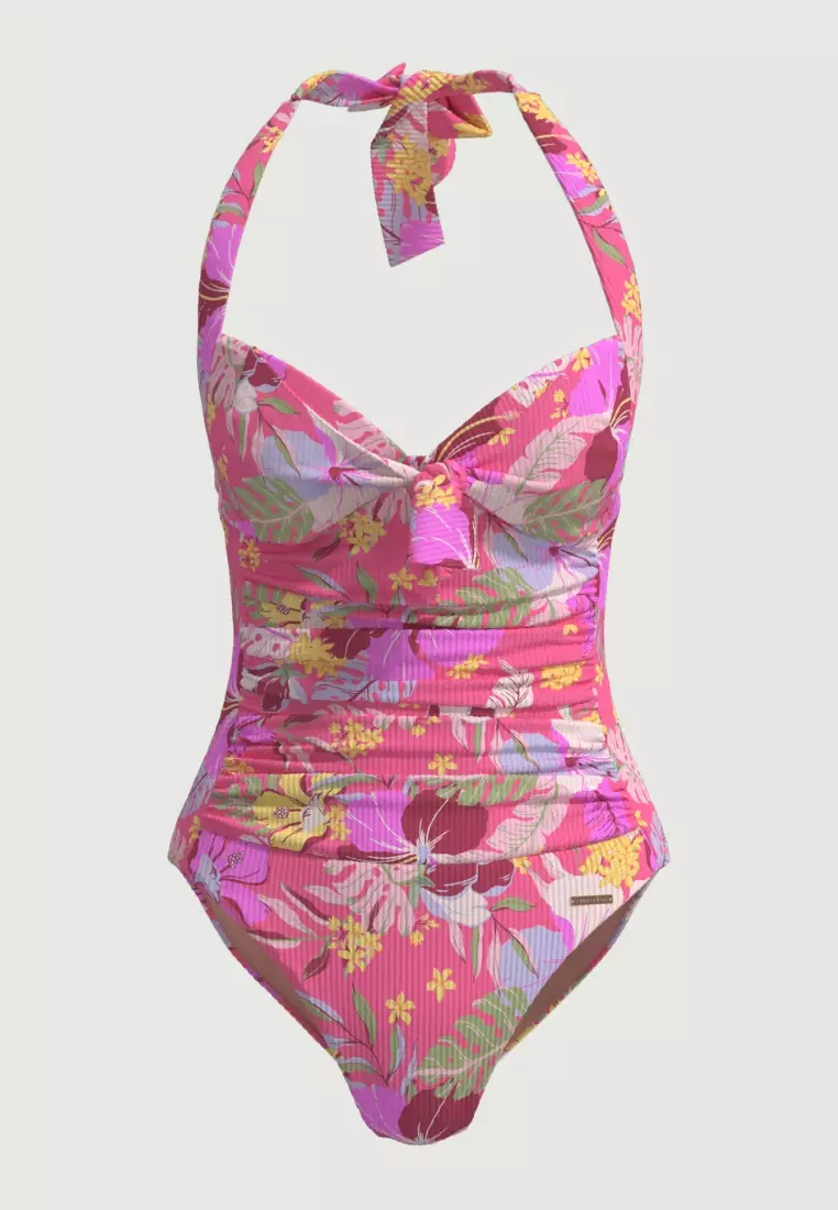 Daydream Pink Halter Onepiece
