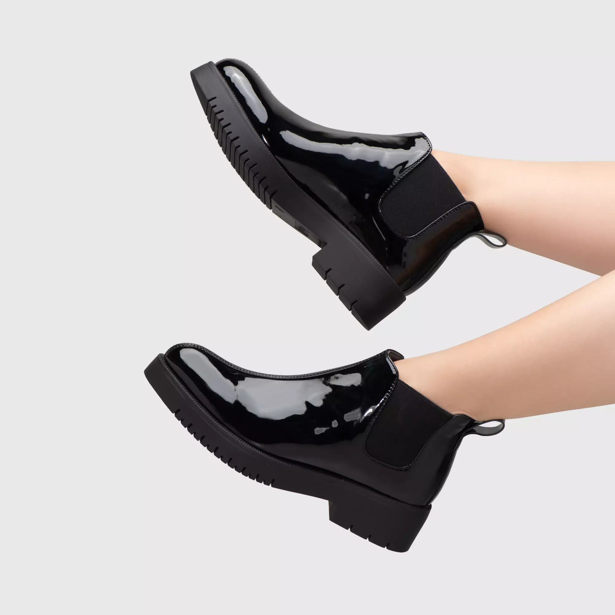Lannister Boots Patent Black