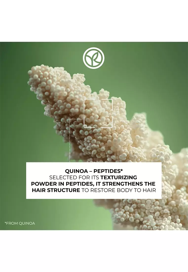 Plumping Shampoo 300ml - with Quinoa-Peptides, Sulfate-free & Silicon-Free for Fine & Flat Hair