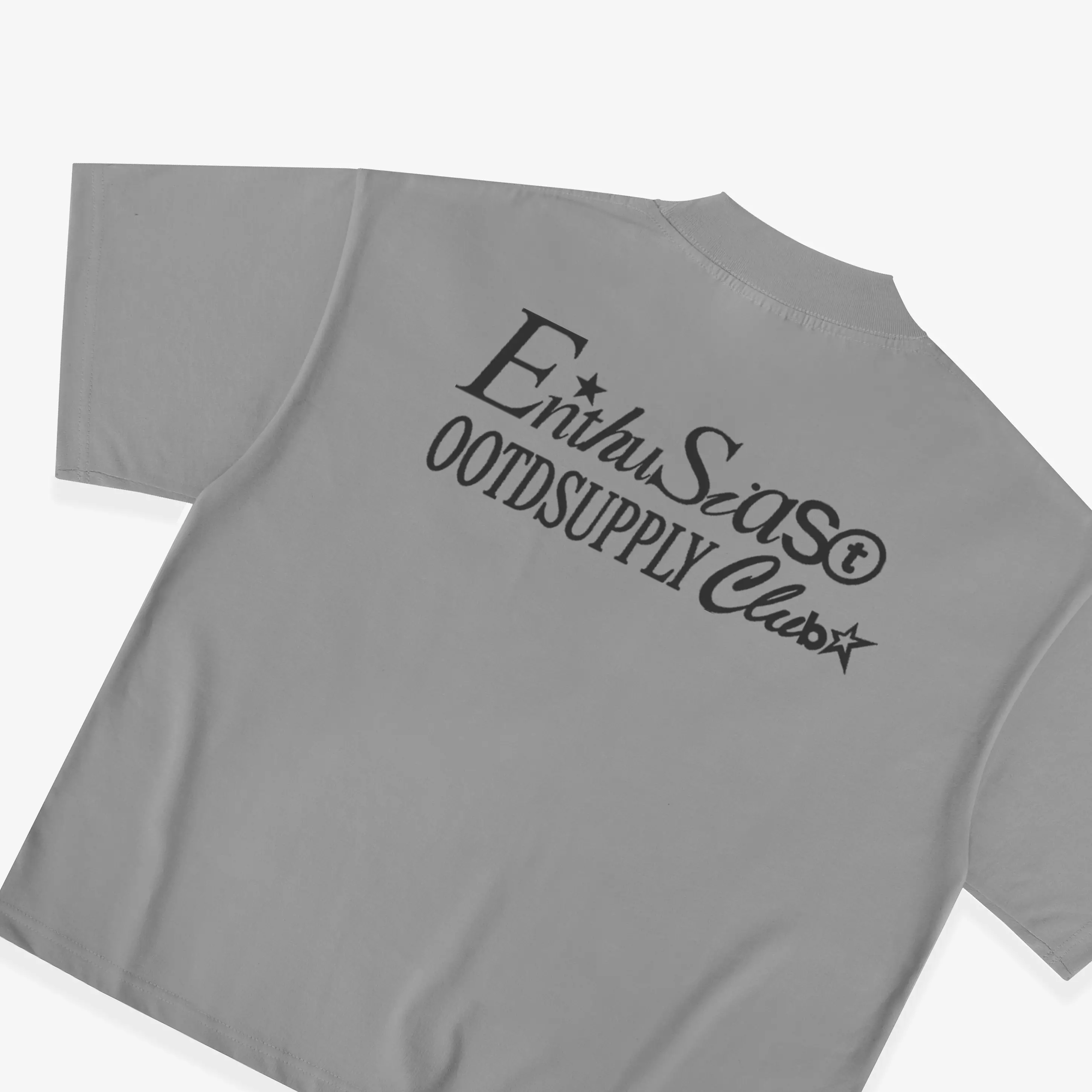 OOTDSUPPLY Boxy Fit Oversize Unique Dark Grey & Stone Grey l Tshirt Boxyfit l Kaos Boxy OVZBX021