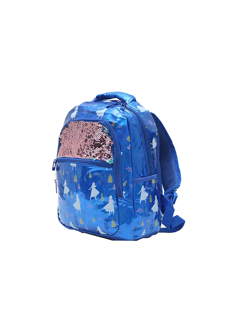 Disney Frozen Tas Ransel Besar Sequin Biru