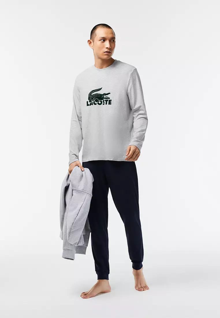 Buy Lacoste Men s Velvet Logo Long Pyjama Set 2024 Online ZALORA