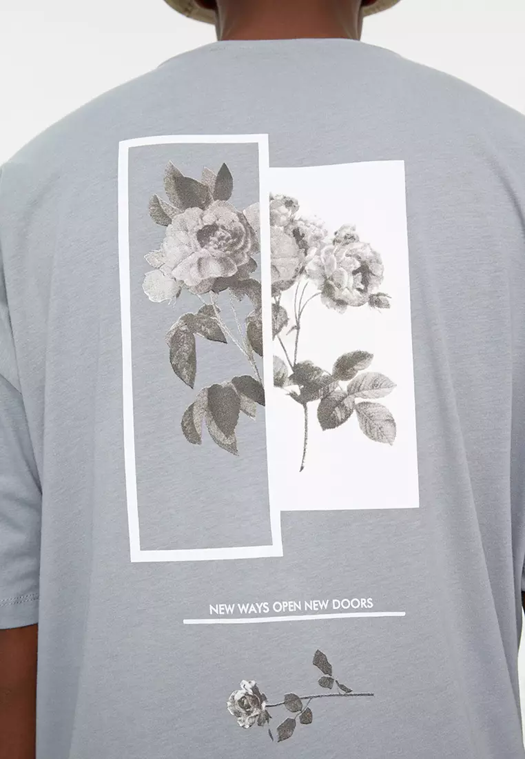 Oversize Crew Neck Printed T-Shirt