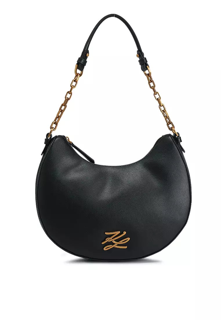 KARL LAGERFELD K/ID MD HALF MOON BAG ハンドバッグ KARL LAGERFELD K/ID MD HALF MOON BAG ハンドバッグ