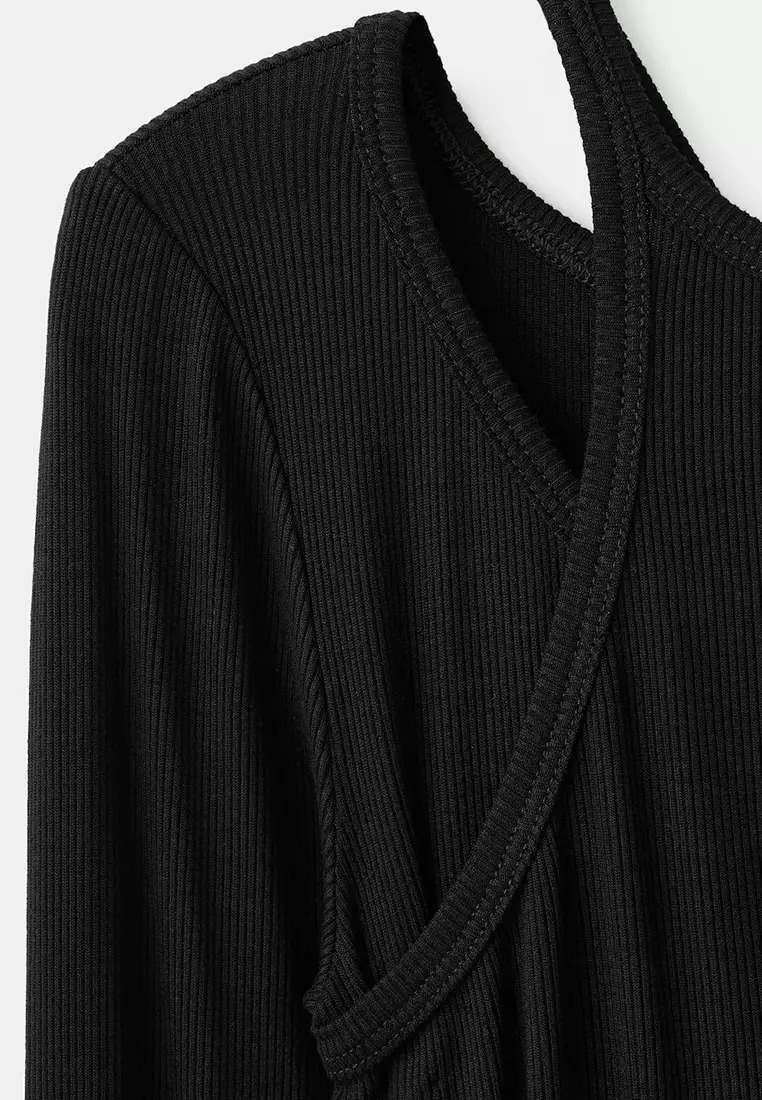 Ribbed Combined T-Shirt