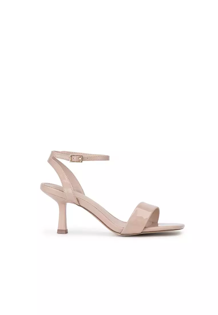Discount on Nose  shoes - SKU: Patent Ankle Strap Spray Heel Sandal