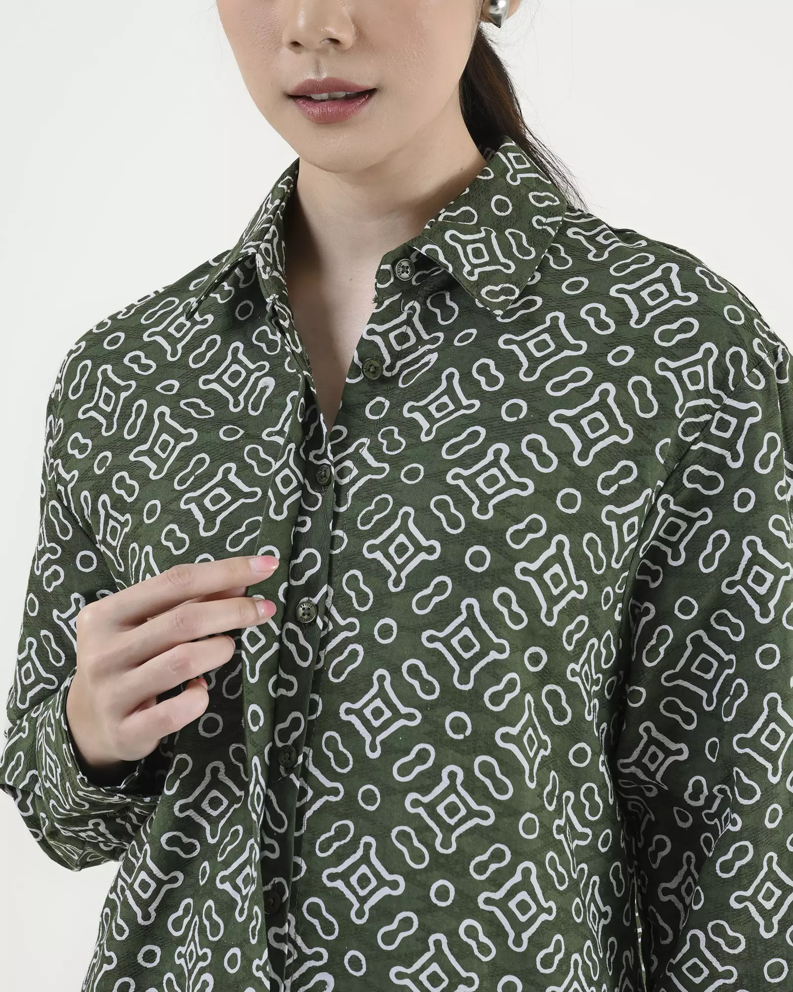 Geulis.id MIREYA SHIRT - Green
