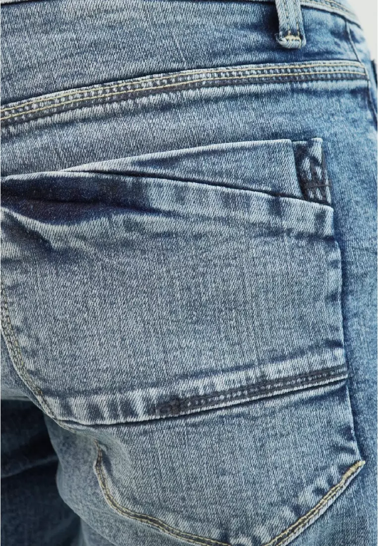Emba Denim - Rery Celana Panjang Denim Pria Slimfit Stretch Ball Wash