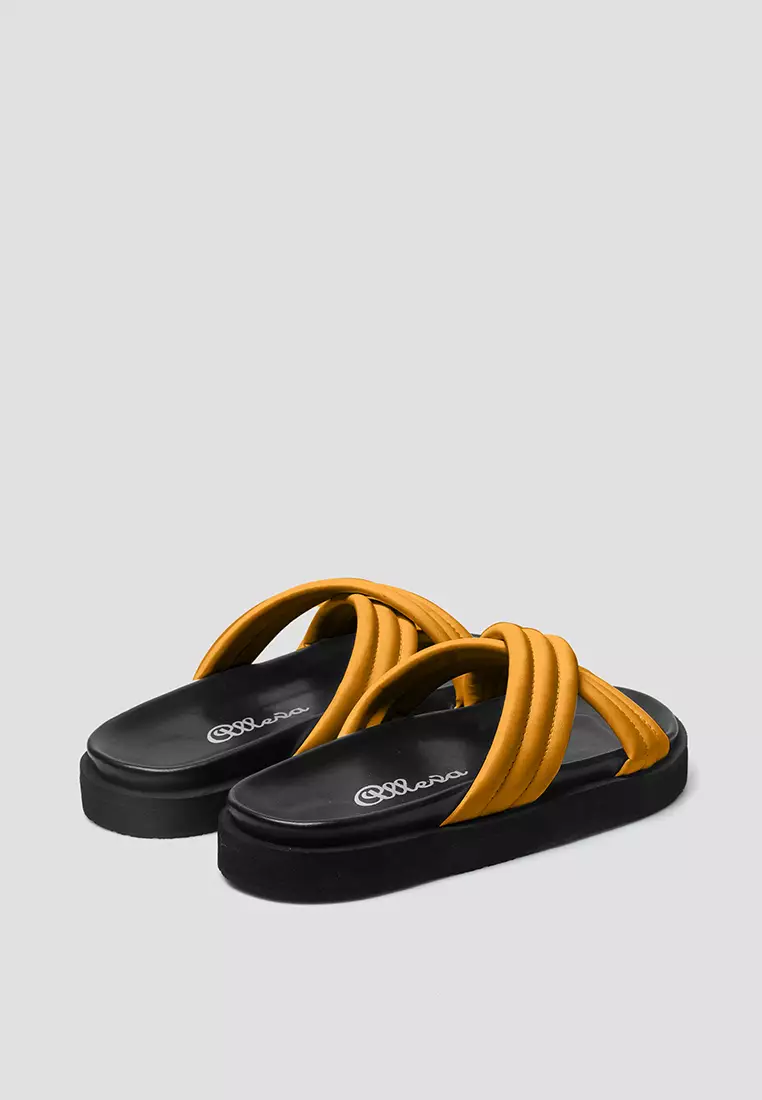 Alice Tan Slide Sandals
