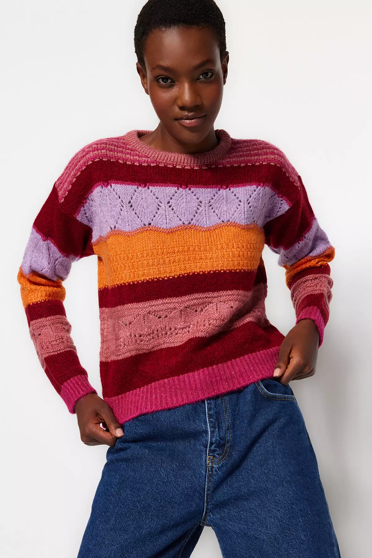 Rose clearance colored sweater