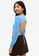 Monki blue Long Sleeved Crop Top With Cut Out Back E08E8AA6F00C9DGS_3