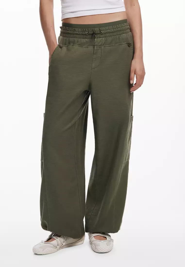 Twill jogger pants