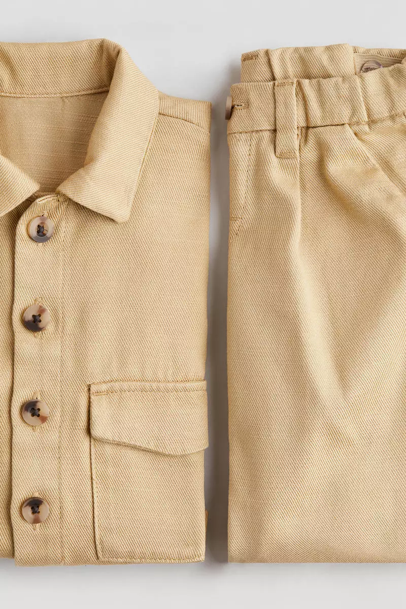 2-piece overshirt and trousers set