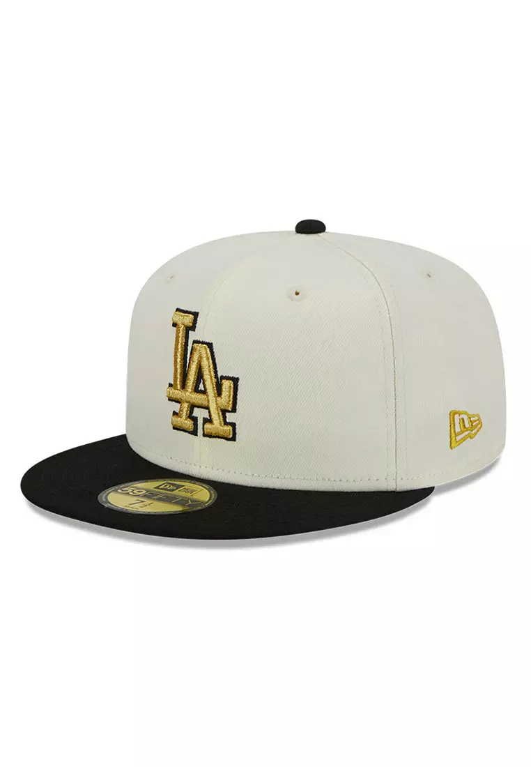 Hat Club Exclusive Los Angeles Dodgers Gold Metal Icon 59Fifty