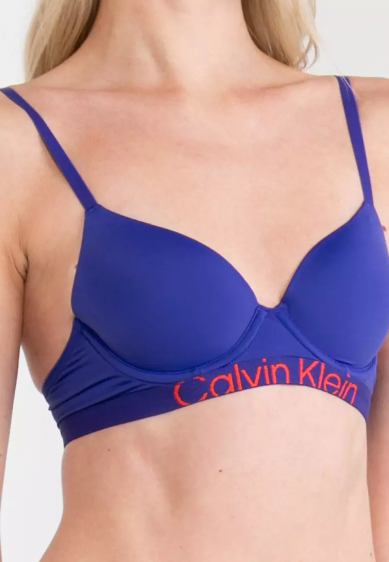 Calvin Klein Underwear LGHT LINED - Triangle bra - spectrum blue