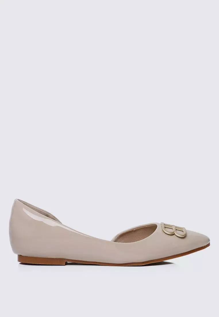 Discount on My Ballerine  shoes - SKU: My Ballerine Amina Comfy Ballerina In Almond