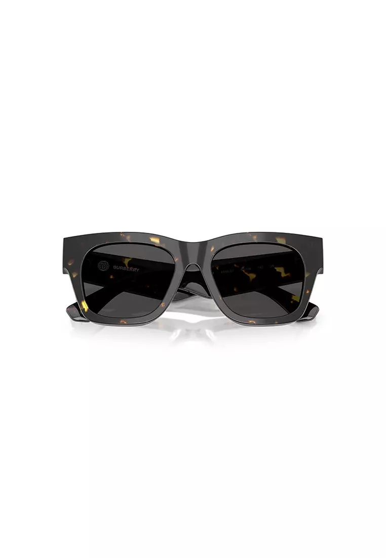 Buy BURBERRY Women's Square Frame Brown Acetate Sunglasses