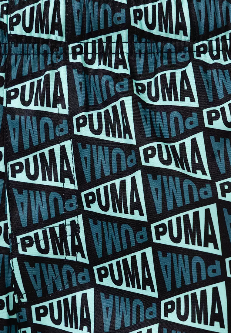 男裝印花國旗中腰泳褲