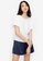 ZALORA BASICS white 100% Recycled Polyester Puff Sleeve Top 7C261AA0661803GS_1