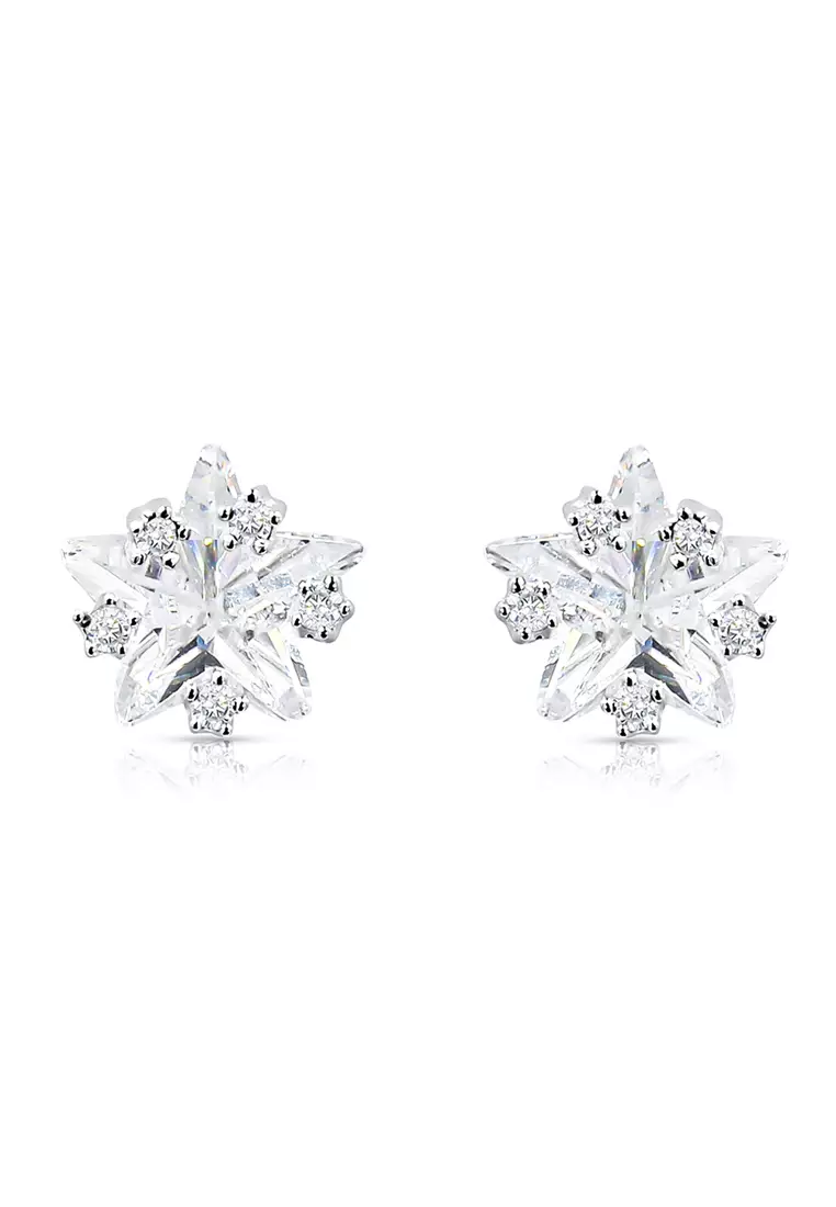 Buy SO SEOUL Aster Star Diamond Simulant Earrings 2025 Online ZALORA
