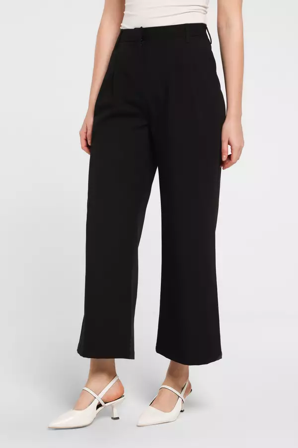 MINIMAL - Odelia - Celana Panjang Lurus - Black Warna Black