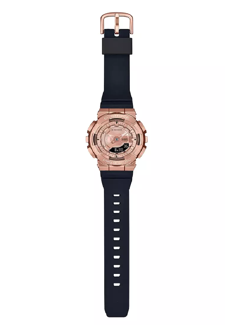 G-SHOCK Women GM-S110PG-1A Resin black rosegold
