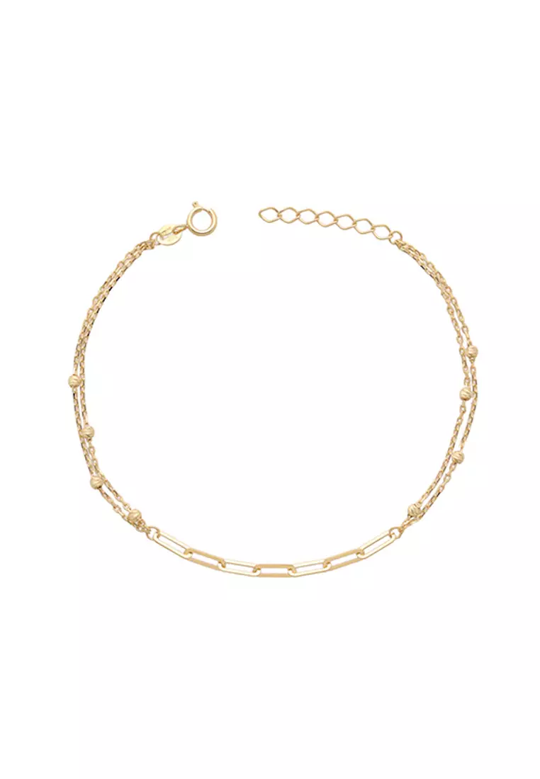 Gold chain cheap bracelet 18k