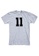 MRL Prints grey Number Shirt 11 T-Shirt Customized Jersey 22273AAA8CCD49GS_1