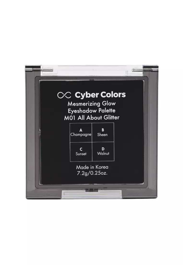 CYBER COLORS Mesmerizing Glow Eyeshadow (#M01 All About Glitter)(7.2g)7.2g M01 AAG