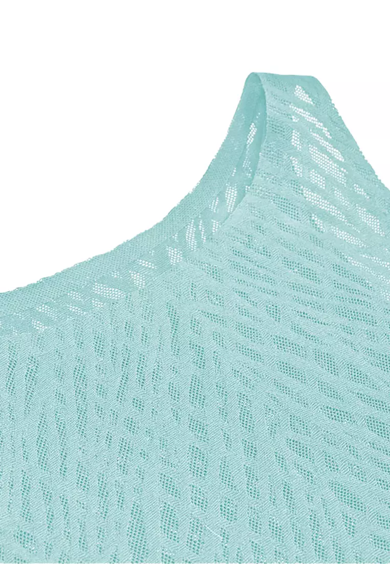 Sloggi ZERO Feel Bliss Crop Top Bra for Women- Misty Turquoise