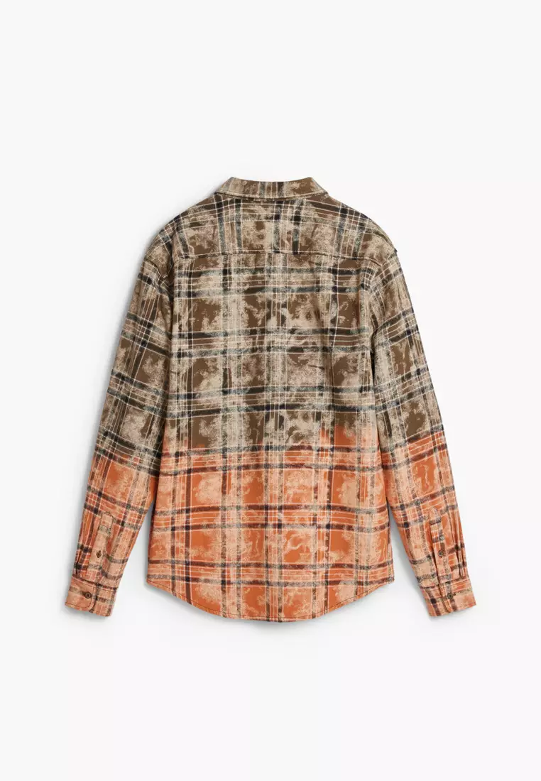 Long-sleeve gradient shirt