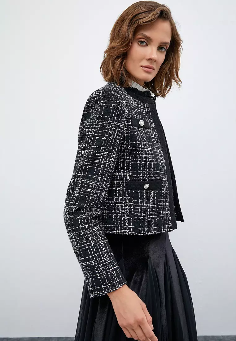 Buy KOTON Tweed Jacket 2025 Online | ZALORA