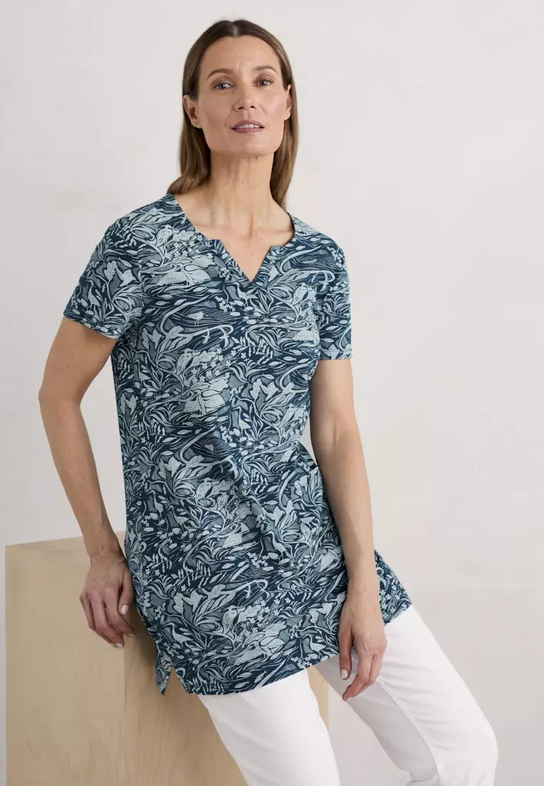 Seasalt Cornwall Teal Artist's Palette Tunic