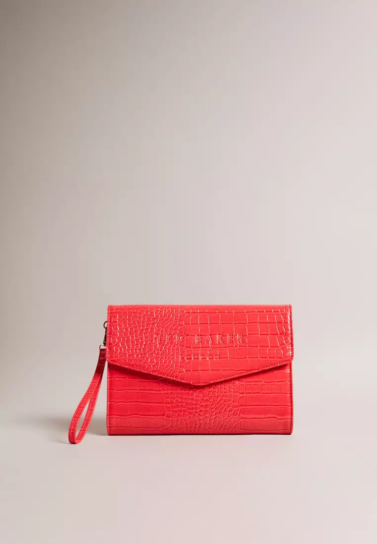 Buy TED BAKER Ted Baker Crocey Imitation Croc Envelope Pouch Online ...