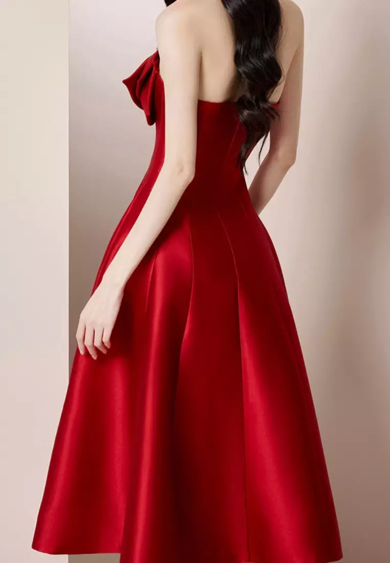 New French-style strapless dress CA25120316RD