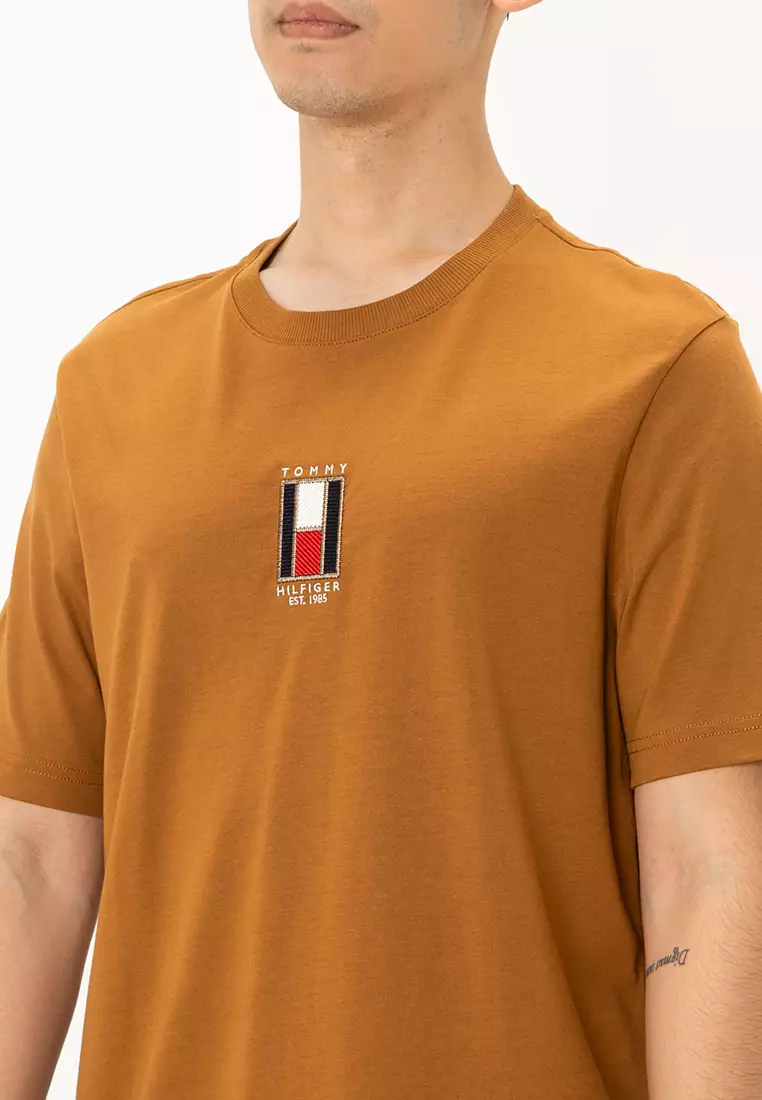 Vertical Flag Embroidery T-Shirt - Tommy Hilfiger