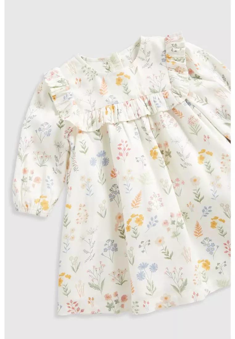 Floral Woven Dress and Knickers Set
